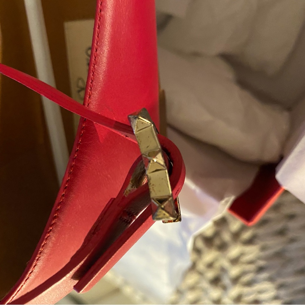 Valentino Pink Leather Ankle Strap Ballerina Flats - Picture 14 of 15